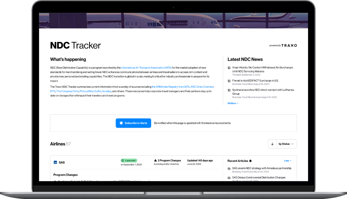 Laptop with ndctracker.com on the screen